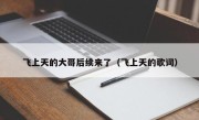 飞上天的大哥后续来了（飞上天的歌词）