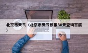 北京市天气（北京市天气预报30天查询百度）