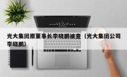 光大集团原董事长李晓鹏被查（光大集团公司李晓鹏）