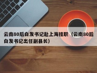 云南80后白发书记赴上海挂职（云南80后白发书记出任副县长）