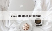 ming（明朝历代帝王顺序表）
