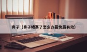 鼻子（鼻子堵塞了怎么办最快最有效）