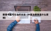 腋臭中医可以治疗方法（中医治腋臭是什么原理）