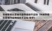 长城举报比亚迪污染物排放不达标（长城举报比亚迪污染物排放不达标 知乎）