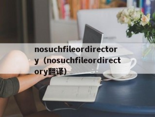nosuchfileordirectory（nosuchfileordirectory翻译）