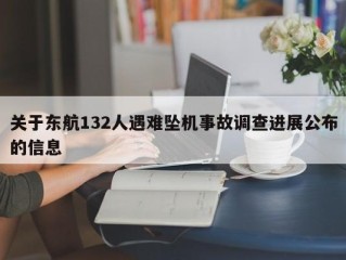 关于东航132人遇难坠机事故调查进展公布的信息