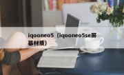 iqooneo5（iqooneo5se屏幕材质）